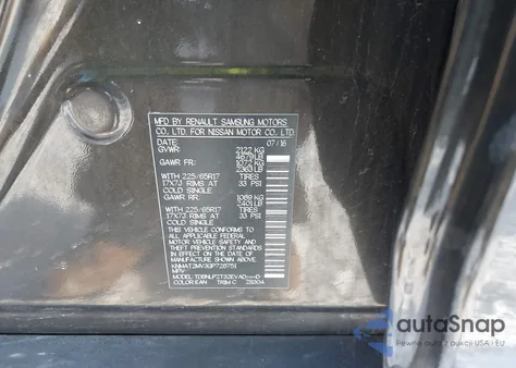 2016 Nissan Rogue S from USA, damaged, VIN KNMAT2MV3GP728751